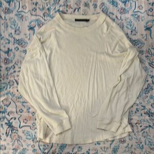 Jenni Kayne Cream Long Sleeve Tee